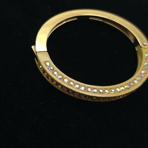 J.CREW Bracelet Gold Pleated Multicolor‎ Crystals
